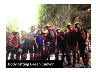 Body rafting Green Canyon