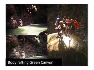 Body rafting Green Canyon