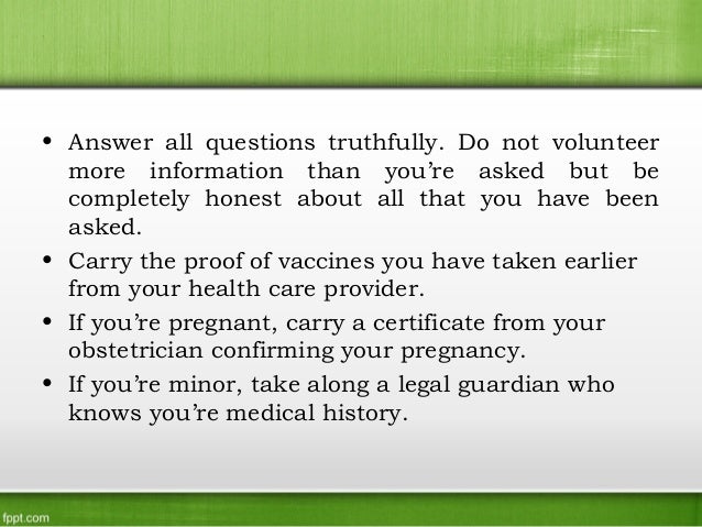 Green Card Medical Exam Basics