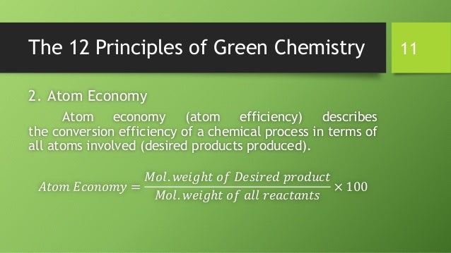 12 principles of green chemistry
