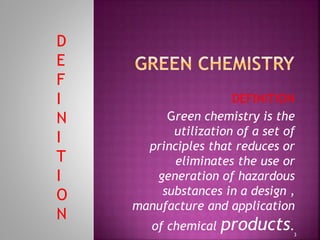 Green chemistry | PPTX