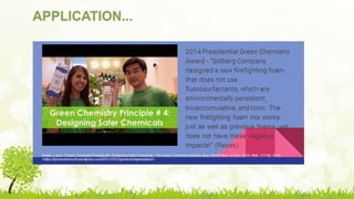 Principles and Applications of Green Chemistry | PPTX