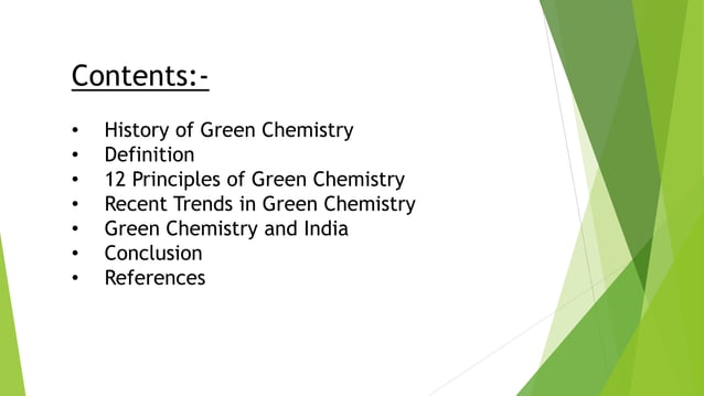 INTRODUCTION TO Green chemistry ppt | PPTX