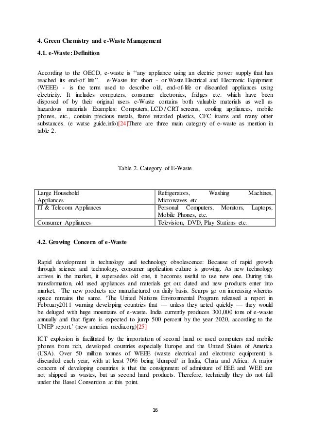 Pmr English Essay Essay Topics High School also English Narrative Essay Topics Green Chemistry And Ewaste Management High School Admissions Essay