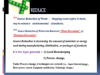Waste Minimization Technics | PPTX