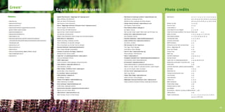 Green +                                                             Expert team participants                                                                                                                      Photo credits
     Websites:                                                              •	Applied	Plant	Research	–	Wageningen	UR	|	www.ppo.wur.nl                  •	Niek	Roozen	bv	landscape	architects	|	www.niekroozen.com          Niek	Roozen	                                  p.	2,	10,	11,	12,	14,	15,	16,	17,	19,	22,	23,	24,	25,		
                                                                            	 Marco	Hoffman,	DLO	Researcher                                            	 Niek	Roozen,	Landscape	Architect                                  	                                              30,	31,	33,	34,	35,	36,	37,	38,	40,	41,	42,	43,	44,	45,		
     •	www.ahta.org                                                         	 Henk	van	Reuler,	DLO	Researcher                                          	 Michelle	de	Roo,	Landscape	and	Urban	Designer                     	                                              58,	62,	65,	66,	67,	68,	69,	72,	73,	78,	81,	82,	84
     •	www.bomenstichting.nl                                                	 Jelle	Hiemstra,	Senior	Researcher                                        •	Olympic	Delivery	Authority	|	www.london2012.com                   Wolbert	van	Dijk	                              p.	4,	32,	46
     •	www.eva-lanxmeer.nl                                                  •	Alterra	–	Wageningen	University	&	Research	Centre	|	www.alterra.wur.nl   	 John	Hopkins,	Project	Director                                    Trees	for	Cities	                              p.	4,	33
     •	www.forumforthefuture.org/greenfutures/articles/                     	 Vincent	Kuypers,	DLO	Researcher                                          •	Plant	Publicity	Holland	|	www.pph.nl                              Groene	Meters	II	                              p.	5
     	 gardens-hidden-capital-revealed                                      	 Barry	de	Vries,	DLO	HBO	Researcher                                       	 Jan	Habets,	Director                                              Jeroen	Musch	&	city	of	Madrid	                 p.	10,	18,	58
     •	www.functioneelgroen.nl                                              	 Sjerp	de	Vries,	Senior	Scientific	Researcher                             	 Roel	van	Dijk,	Project	Leader	Public	Green	and	The	Green	City     Center	for	City	Park	Excellence,	The	Trust	for	Public	Land	         p.	13
     •	www.groeneschoolpleinen.nl                                           	 Irini	Salverda,	DLO	Researcher                                           •	Sensory	Trust	|	www.sensorytrust.org.uk                           Robert	ten	Elsen	                              p.	18,	31,	39,	49,	51,	51,	78,	81,	85
     •	www.impala-eu.org                                                    	 Robbert	Snep,	Researcher	Urban	Ecology	and	Green	Businessparks           	 Jane	Stoneham,	Director                                           Plant	Publicity	Holland	                       p.	2,	18,	20,	38,	59,	62,	66,	70
     •	www.landscapeinstitute.org/PDF/Contribute/PressRelease-              •	BELW	Advies	bv	|	www.belw.nl                                             •	Soontiëns	Stadsnatuur	|	www.soontiënsstadsnatuur.nl               Stichting	Open	Boek	                           p.	19,	51,	64,	65
     	 LandscapeInstituteEcobuildFringeSeminarstacklethecaseforinvestment   	 Pauline	de	Koning,	Landscape	Architect                                   •	Stache	Architects	bna	|	www.stache-architect.nl                   Gemeente	Amsterdam	                            p.	21,	34
     	 inlandscapean.pdf                                                    	 Peter	Schildwacht,	Air	Specialist,	Biologist                             	 Eva	Stache,	Architect                                             WVTTK	Architects	                              p.	22	
     •	www.park2020.com                                                     	 Elma	Schoenmaker-van	der	Bijl,	Director,	Biologist                       •	TNO	Innovation	for	Life	|	www.tno.nl                              Philomene	van	der	Vliet	and	David	Kloet	       p.	22
     •	www.straatbomen.nl                                                   •	Bouwend	Nederland	|	www.bouwendnederland.nl                              	 Filip	Fraga,	Project	Manager                                      Alterra	–	Wageningen	UR	                       p.	28
     •	www.stroom.nl                                                        	 Peter	Fraanje,	Manager	Sustainability                                    	 Joram	Nauta,	Project	Manager                                      Groen	voor	Klimaat	                            p.	30
     •	www.tno.nl/downloads/IB_URBAN_STRATEGY_EN.pdf                        •	Chamber	of	Commerce	The	Hague	|	www.kvk.nl                               •	Trees	for	Cities	|	www.treesforcities.org                         Sensory	Trust	                                 p.	32,47
     •	http://vroegevogels.vara.nl                                          	 Bastiaan	de	Roo,	Director	Leiden                                         	 Sharon	Johnson,	Chief	Executive                                   Mark	Long	                                     p.	37
     •	www.west8.nl                                                         •	Copijn	Tuin-	en	Landschapsarchitecten	|	www.copijn.nl                    •	Triple	E	|	www.tripleee.nl	                                       Soontiëns	Stadsnatuur	                         p.	39,	40,	52,	53
                                                                            	 Arda	van	Helsdingen,	Director                                            	 Knooppunt	Innovatief	Groen	|	www.knooppuntinnovatiefgroen.nl      Brechtje	Horsten	                              p.	41
                                                                            •	CROW	|	www.crow.nl                                                       	 Fred	Tonneijck,	Senior	Advisor/Researcher		                       Copijn	Tuin-	en	Landschapsarchitecten	         p.	43,	44,	48,	80,	82,	86
                                                                            	 Ceciel	van	Iperen,	Project	Manager	Living	Environment                    •	De	Tussentuin	|	www.detussentuin.nl                               Biodiversity	conservation	at	business	sites	 p.	44
                                                                            •	Cyber	Adviseurs	|	www.cyber-adviseurs.nl                                 	 (www.wolbertvandijk.eu)	(www.jokevanderzwaard.eu)                 Griffin	Felski	                                p.	46
                                                                            	 Frans	Bouwman,	Director                                                  	 Wolbert	van	Dijk,	Garden	&	Landscape	Architect,	Urban	Designer    Gemeente	Rotterdam,	afdeling	Stadsontwikkeling	            p.	48
                                                                            •	EMGO	Institute,	VU	Medical	Center	|	www.emgo.nl                          	 Joke	van	der	Zwaard,	Urban	Sociologist                            Iwan	Baan	                                     p.	54,	55
                                                                            	 Jolanda	Maas,	Senior	Researcher                                          •	UK	Green	Forum	|	www.thegreencity.co.uk                           BELW	Advies	bv	                                p.	60,	61
                                                                            •	ES	Consulting	|	www.es-consulting.nl                                     	 Mark	Long,	Director                                               Leidraad	Luchtzuiverend	Groen	                 p.	62
                                                                            •	FARO	Architecten	|	www.faro.nl                                           •	Urhahn	Urban	Design	|	www.urhahn.com                              Fred	Tonneijck	                                p.	63
                                                                            	 Axel	Möltgen,	Architect                                                  	 Robert	ten	Elsen,	Urban	Designer                                  Cyber	Adviseurs	                               p.	72
                                                                            •	Friends	of	the	Highline	|	www.thehighline.org                            •	Wageningen	University	&	Research	Centre	|	www.lar.wur.nl          London	2012	                                   p.	74,	75
                                                                            	 Robert	Hammond,	Co-Founder                                               	 Sanda	Lenzholzer,	Assistant	Professor	Landscape	Architecture      NEXIT	Architecten	                             p.	79,	84
                                                                            •	Drost	Landscape	|	www.drostlandscape.com                                                                                                     Urhahn	Urban	Design	                           p.	80
                                                                            	 Griffin	Felski,	Landscape	Architect                                                                                                          Heijmans	Sport	en	Groen	                       p.	83
                                                                            •	Kenniscentrum	Recreatie	|	www.kenniscentrumrecreatie.nl                                                                                      Axel	Möltgen	                                  p.	87
                                                                            	 Martine	van	Loon,	Project	Officer                                                                                                            DA	Architects	+	Planners	(courtesy	of	LMN	Architects)	 p.	88
                                                                            •	LMN	Architects	|	www.lmnarchitects.com                                                                                                       LMN	Architects	                                p.	89
                                                                            	 Mark	Hinshaw,	Director	of	Urban	Design                                                                                                       KopArt	reclamebureau	                          p.	1,	3,	5,	7,	9,	25,	27,	55,	57,	75,	77,	89,	91,	
                                                                                                                                                                                                                           	                                              93,	95,	97,	98	&	cover




96                                                                                                                                                                                                                                                                                                                                    97
 