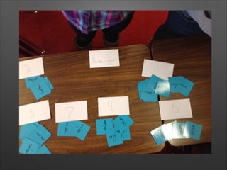 Green classifying cards