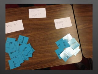 Green classifying cards