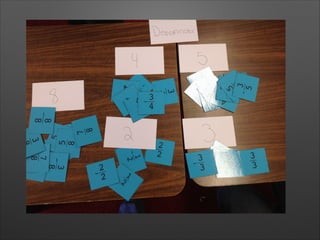 Green classifying cards