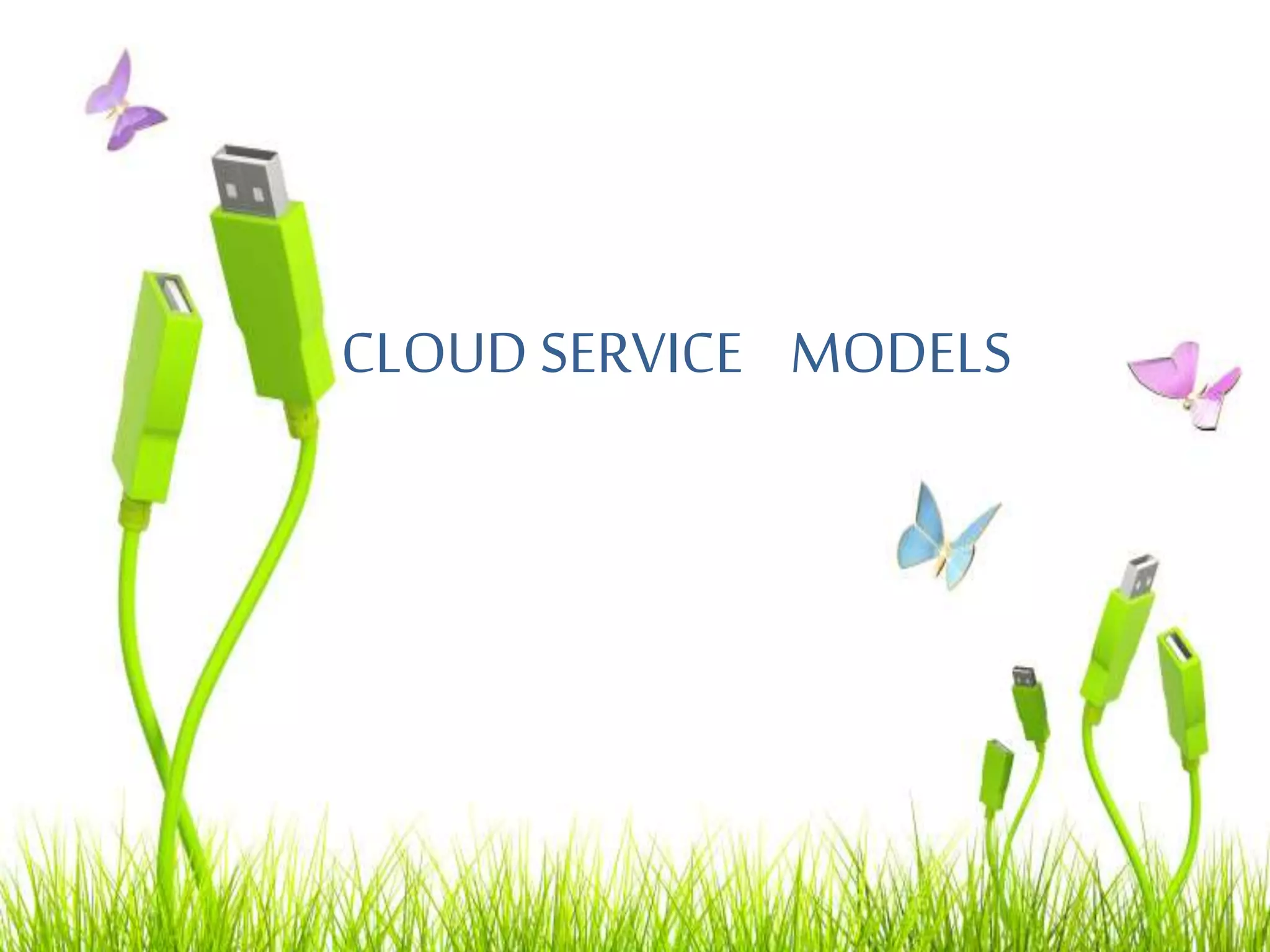 CLOUD SERVICE MODELS
 