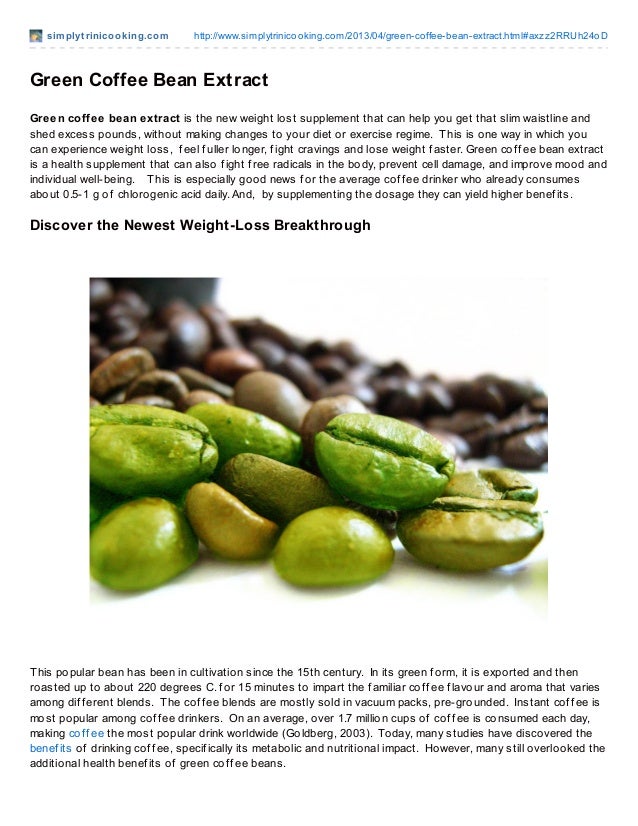 Green coffee bean_extract