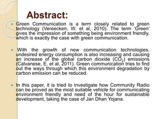 Green Communication Pptx