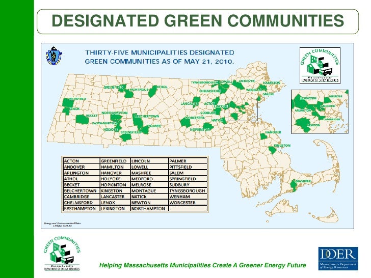 MAPD 2010 Green communities act