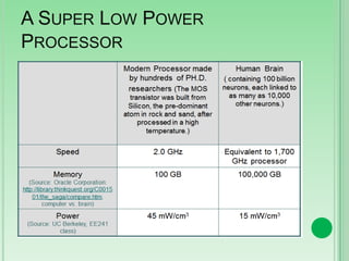 A SUPER LOW POWER
PROCESSOR

 