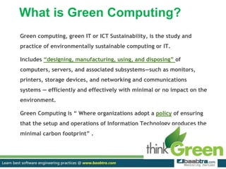 Think Green Computers