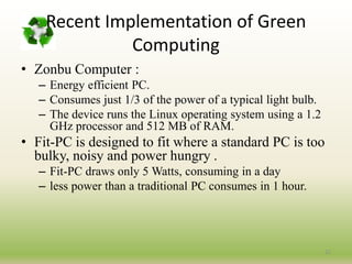 Work Consuning Computing greencomputingqwwerrtt-170129172015.pptx
