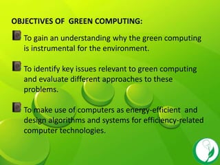 Green computing | PPTX
