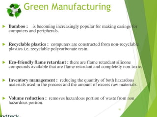Green computing advantages disadvantages example implementation