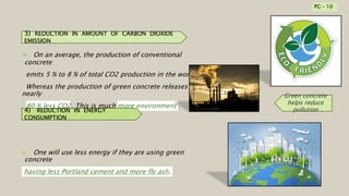 GREEN concrete ppt for civil engineering seminar | PPTX
