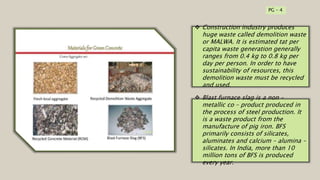 GREEN concrete ppt for civil engineering seminar | PPTX