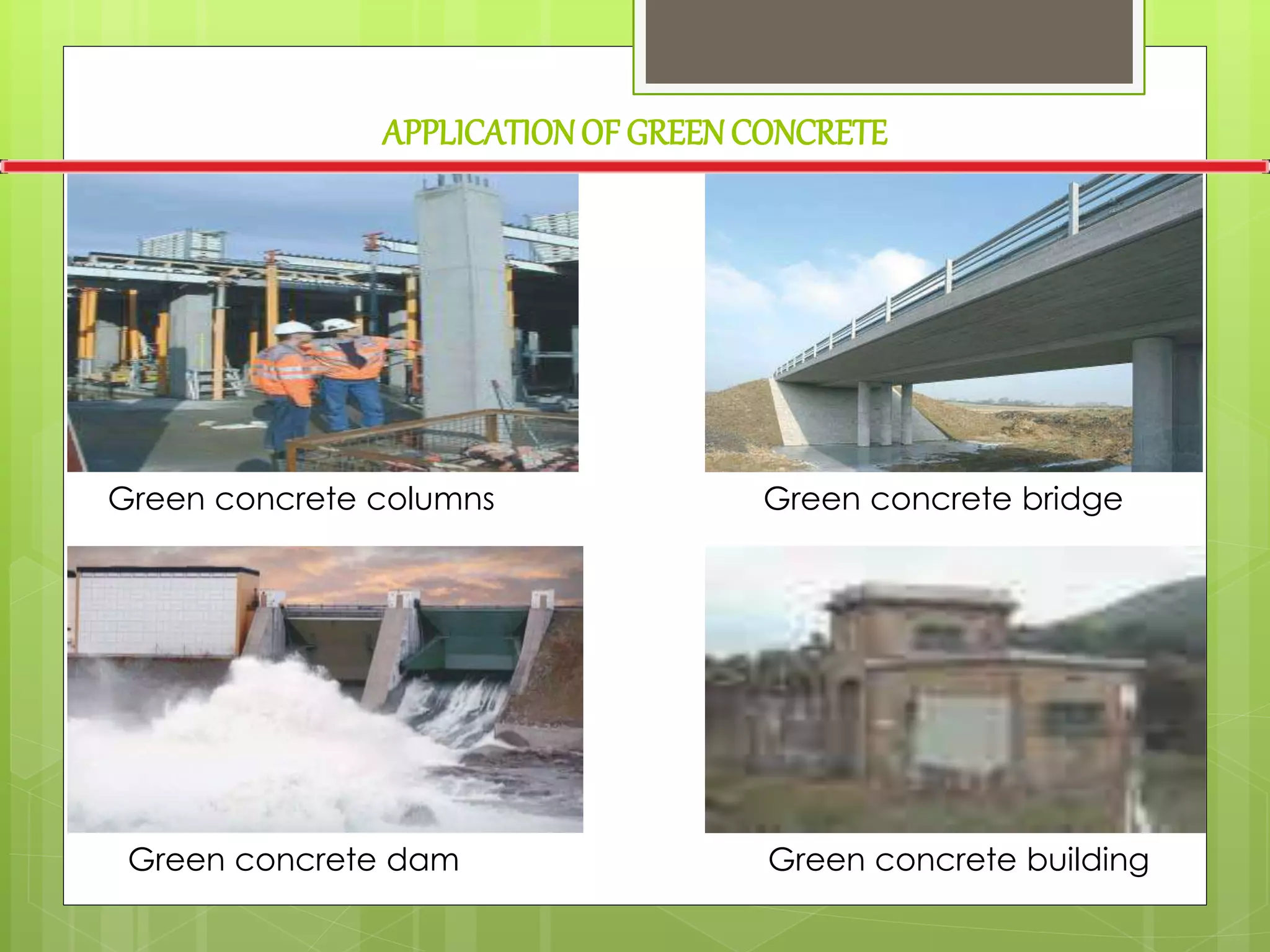 PPT ON GREEN CONCRETE BY TANMAY KUMAR | PPTX
