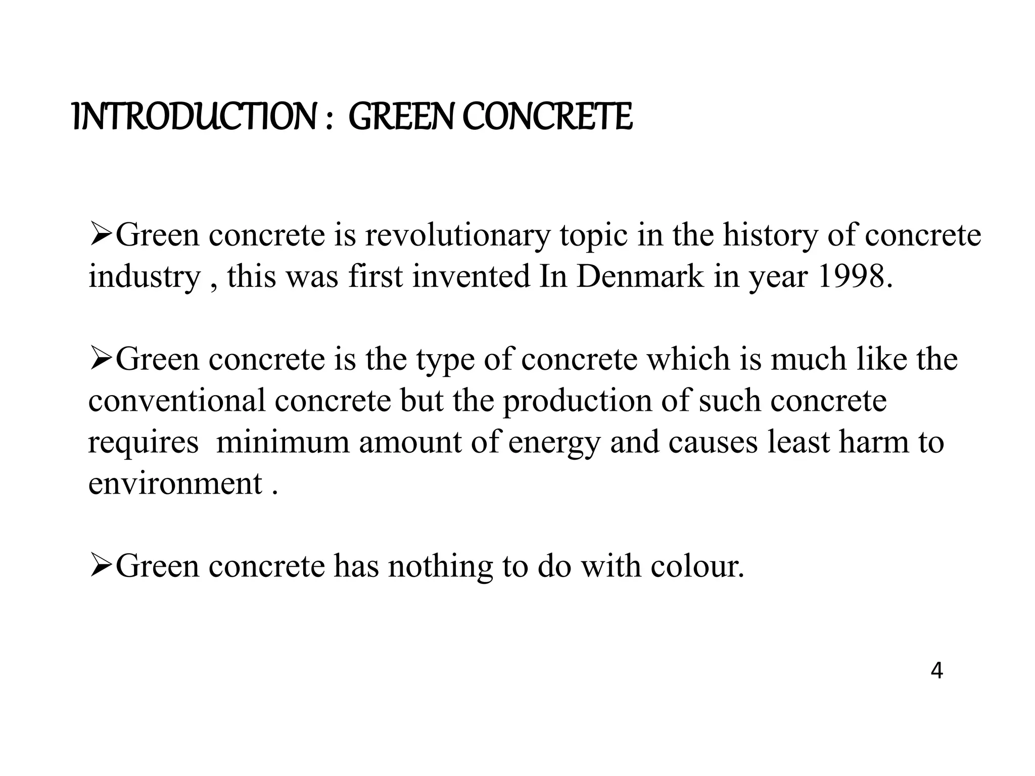 Green concrete | PPTX