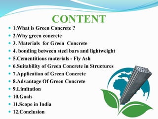 Green concrete | PPTX