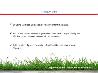 Green concrete ppt | PPTX