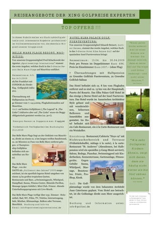 Golf Magazin "Green Discoverer" Feb 2009