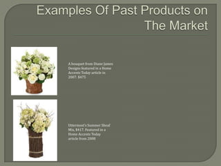 SourcingThe largest exporter in the artificial flower industry is Hong Kong;One company in the city of Guangzhou has produced artificial flowers for over a decade. Nanhi Yasi Flower Arts Company