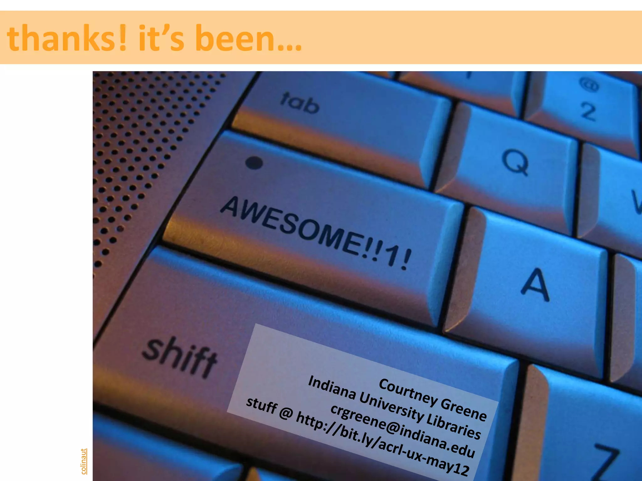 thanks! it’s been…
    colinaut
 