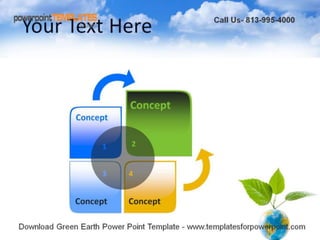 Green earth powerpoint template | PPTX