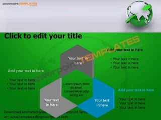 Animated Green Earth Powerpoint Template - templatesforpowerpoint.com