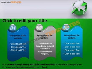 Animated Green Earth Powerpoint Template - templatesforpowerpoint.com