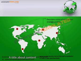 Animated Green Earth Powerpoint Template - templatesforpowerpoint.com