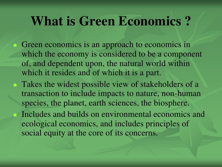 Green Economics