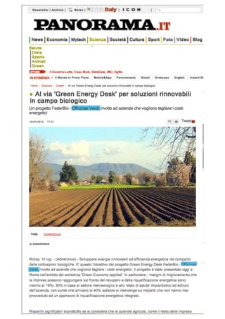 Green Energy Desk (11.7.13 panorama.it)