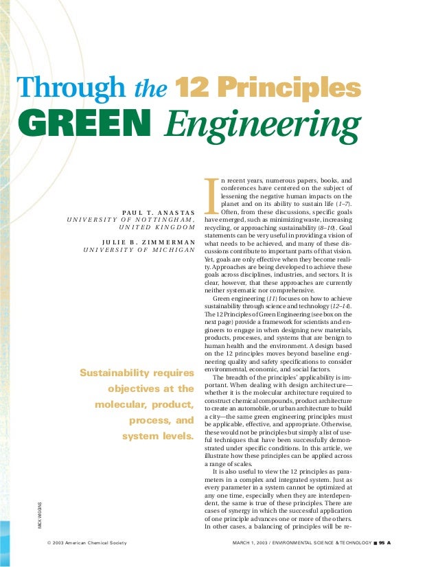 Green engineering book