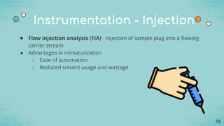 Flow Injection Analysis Sample Introduction Greener Analytical Chemistry | PPTX