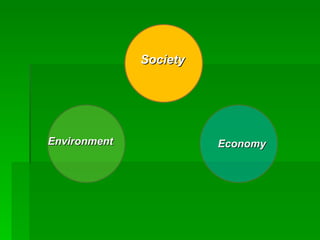 Society Environment Economy 