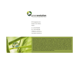 Green Evolution   Profile   1