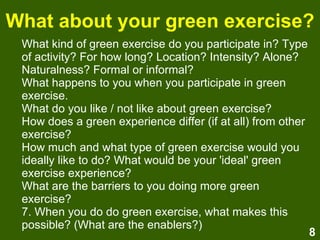 Green exercise: The psychological effects of exercising in nature | ODP