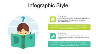 Infographic Style
Content Here
Content Here
You can simply impress your audience and add a unique
zing and appeal to your Reports and Presentations with our
Templates.
You can simply impress your audience and add a unique zing and
appeal to your Reports and Presentations with our Templates. Easy
to change colors, photos and Text.
You can simply impress your audience and add a unique zing and
appeal to your Reports and Presentations with our Templates. Easy
to change colors, photos and Text.
Bagaimana Cara Pengolahan Dari Awal sampai Akhir Dalam
penanaman Sayuran Terong, Cabe dan Tomat bagi
anak SLB Rahmatillah.
 