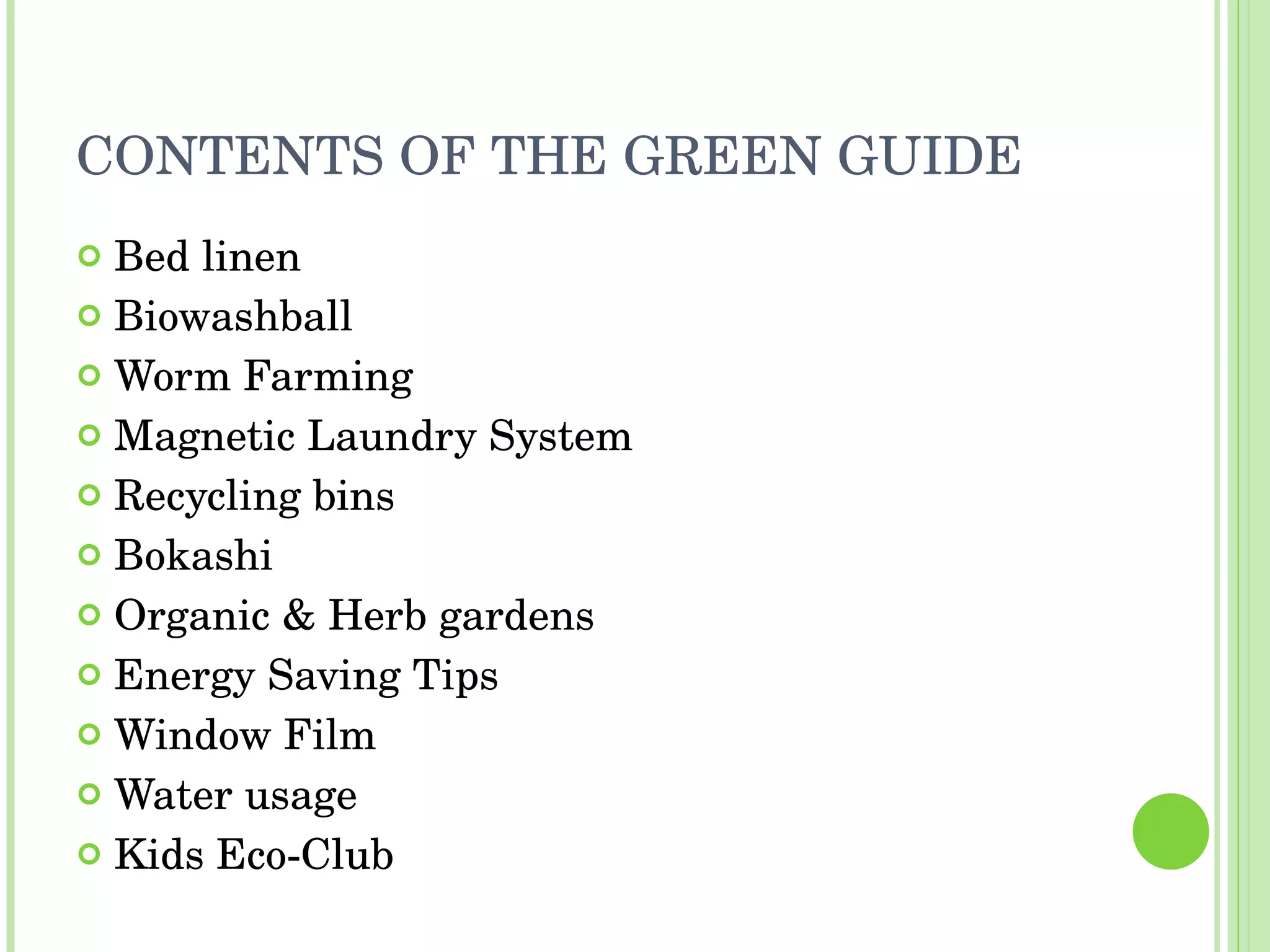 Green Guide | PPT