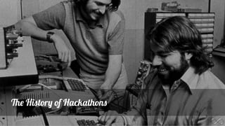 The History of Hackathons 
 