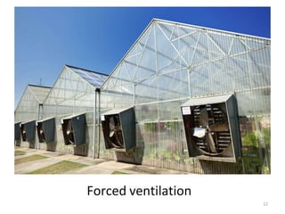 12
Forced ventilation
 