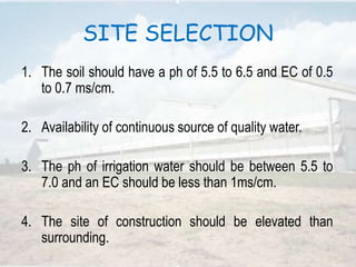 Greenhouse types & its components