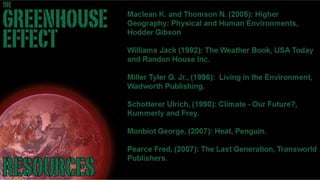 Greenhouse Effect -Stand-up version