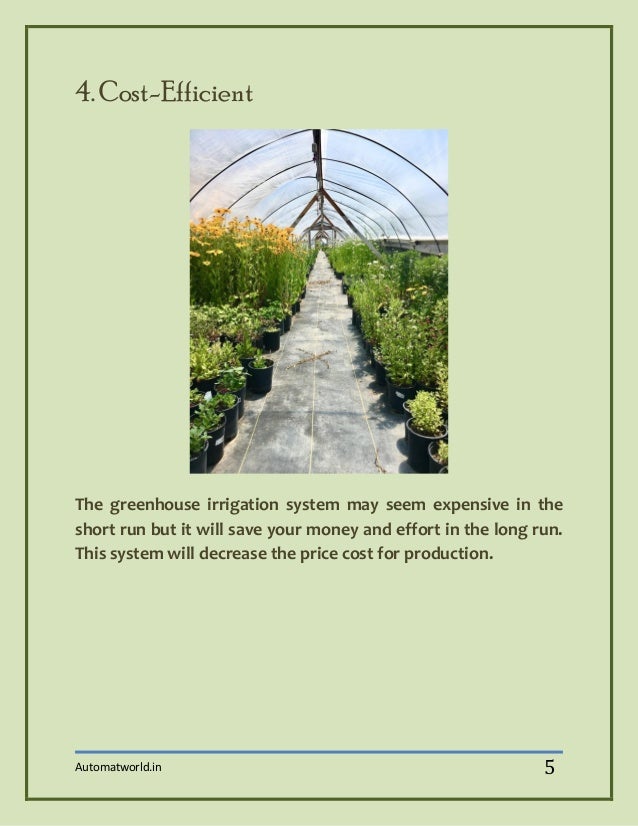 Greenhouse Irrigation System