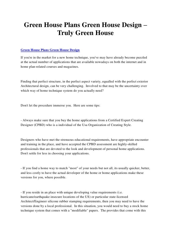 Green House Plans Green House Design u2013 Truly Green House Photo#59 Green House Plans Green House Design u2013 Truly Green House